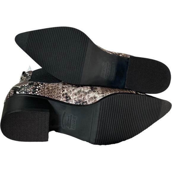 Blondo Waterproof Emelia Brown Snake Leather Boot Size 7 - Picture 7 of 11